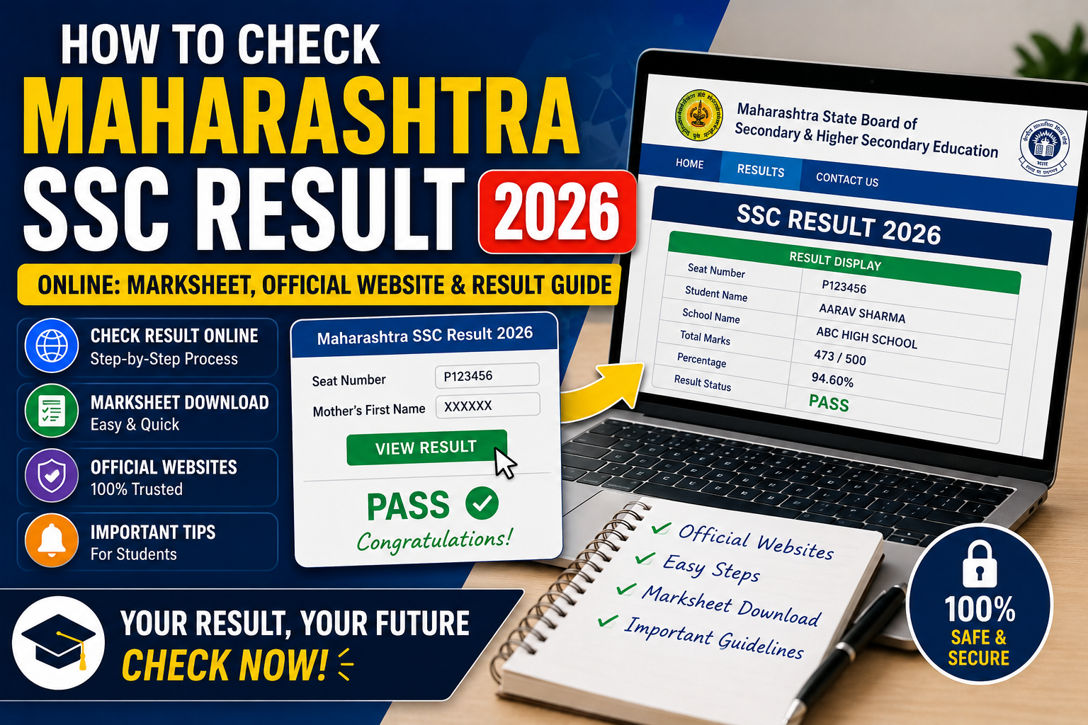 How To Check Maharashtra SSC Result 2026