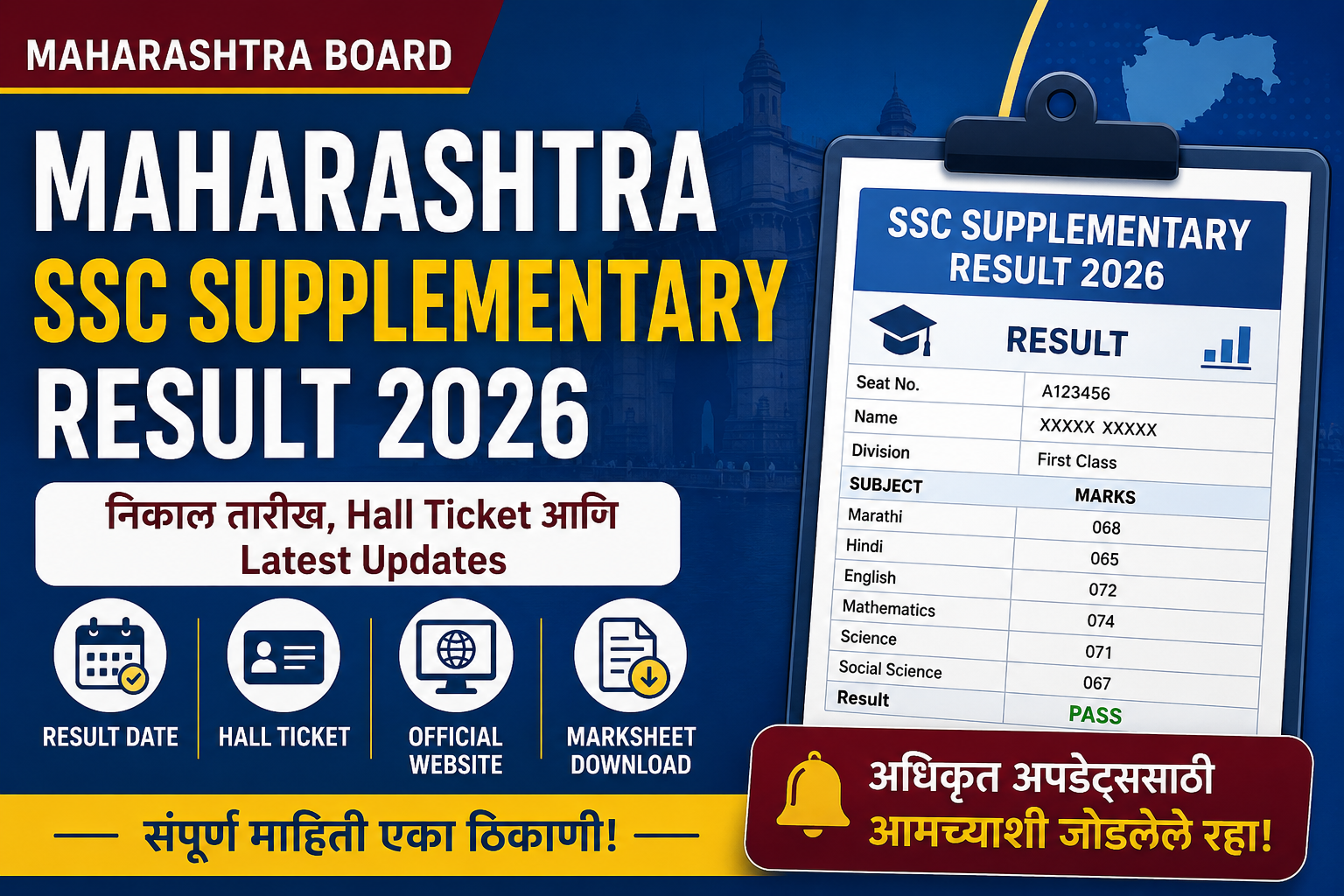 Maharashtra SSC Supplementary Result 2026